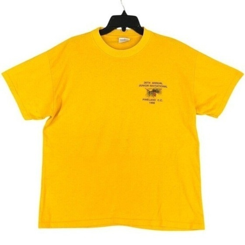 Vintage Golf Mens L Single Stitch Pineland Country Club Junior Inivitational